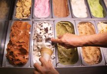 5 gelato shops in Atlanta worth the brain freeze A hand scoops gelato on a cone