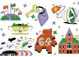 an array of illustrations by Aldo Crusher