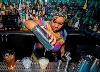 Atlanta’s pop-up bars offer a glimpse into the city’s drinking future Girl Bar collaborator Anastasia Cooper pours mezcal sippers at Banshee