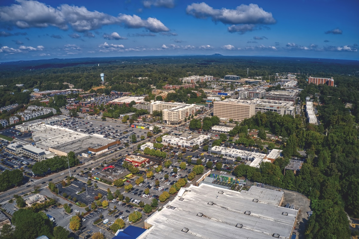 Aerial view Sandy Springs