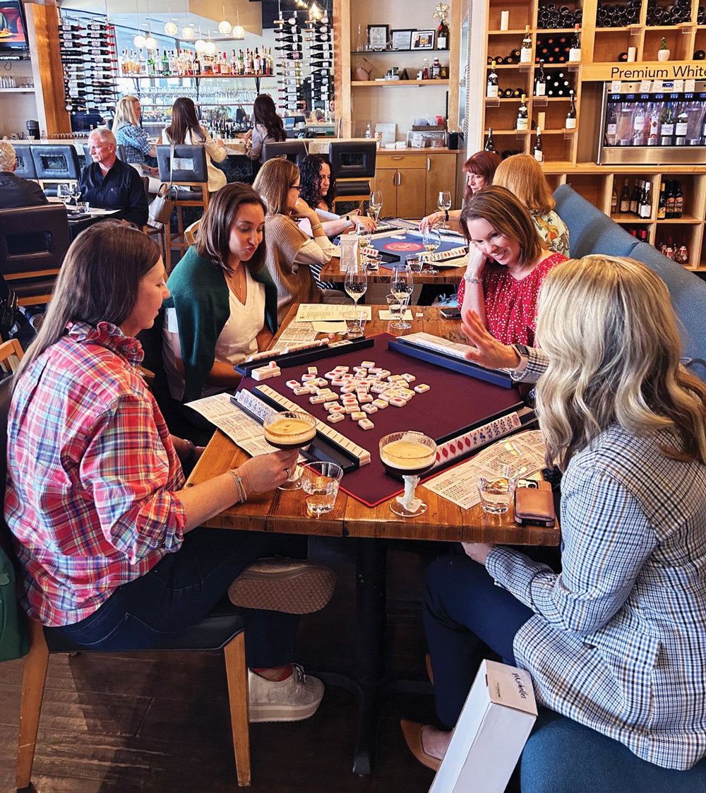 Tuesday night mahjong crowd at Vino Venue