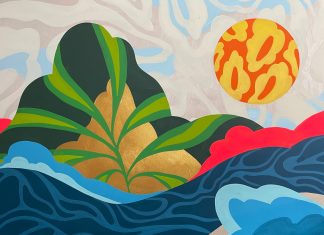 Atlanta painter Vanna Black’s first solo exhibition arrives this month at Cat Eye Creative one of Vanna Black's paintings