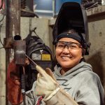 A student at Tulsa Welding School