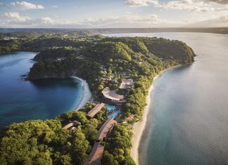An aerial view of Costa Rica
