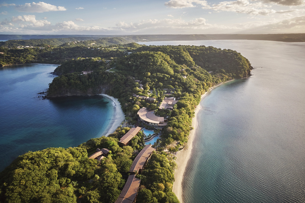 An aerial view of Costa Rica