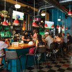 Bar-friendly grub interior of Bottle Rocket