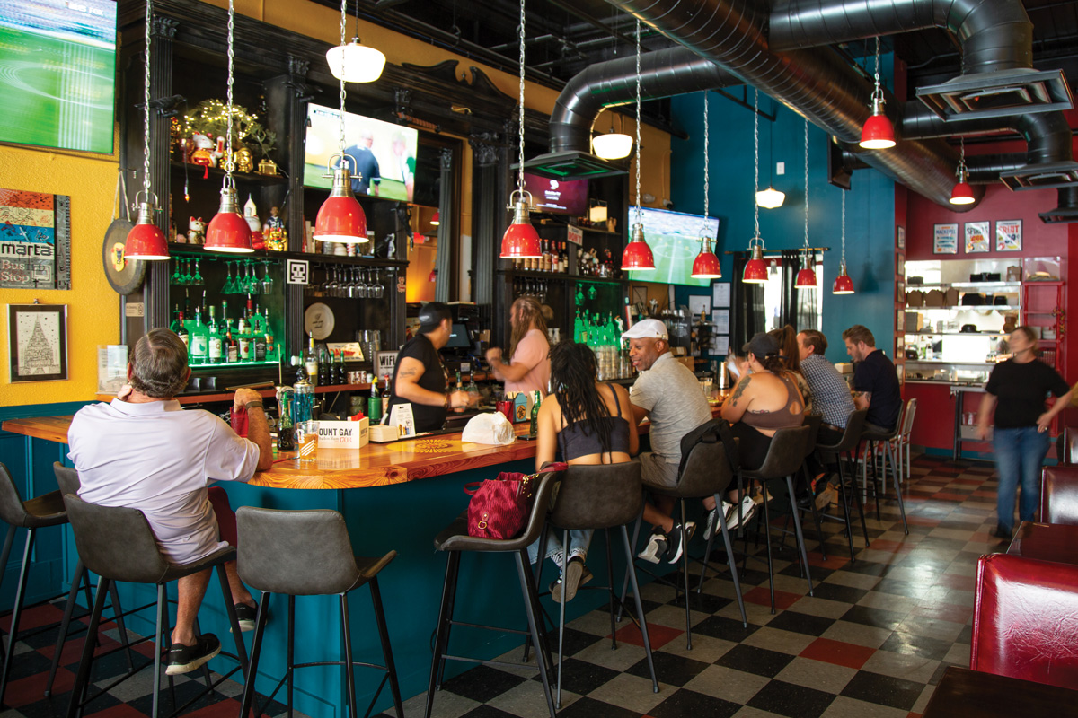 Bar-friendly grub interior of Bottle Rocket