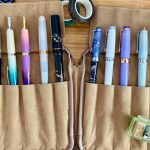 Where Atlanta’s pen lovers find their point: The Southeast Pen Collectors’ Club Club member Emily Wong’s collection of fine pens, tucked in a tan suede zipper case