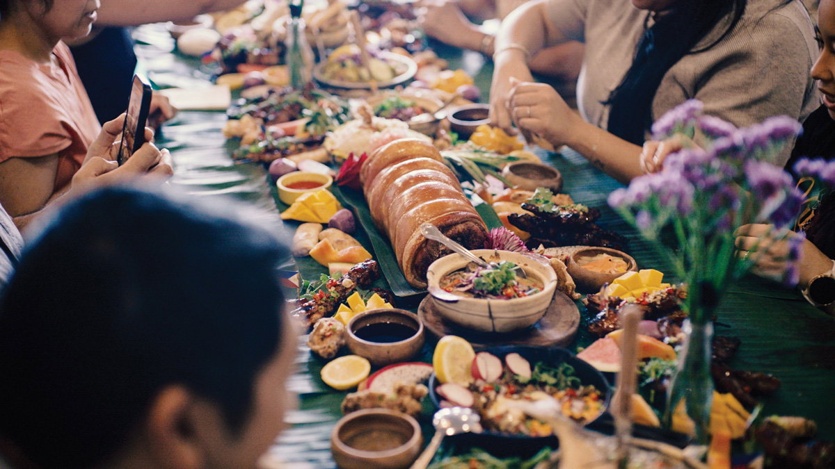 Kamayan’s signature private Filipino feast