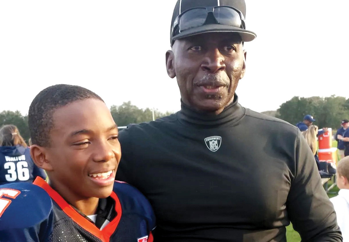 Robinson with with his grandfather Cleo