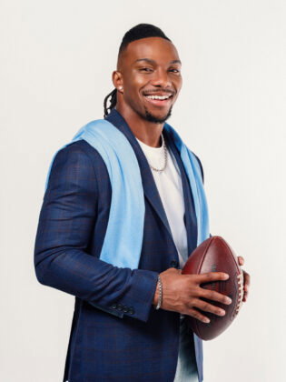 Bijan Robinson in an Onward Reserve jacket