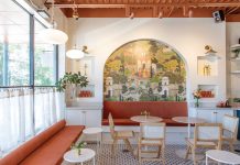A garden-inspired mural, spiced teas