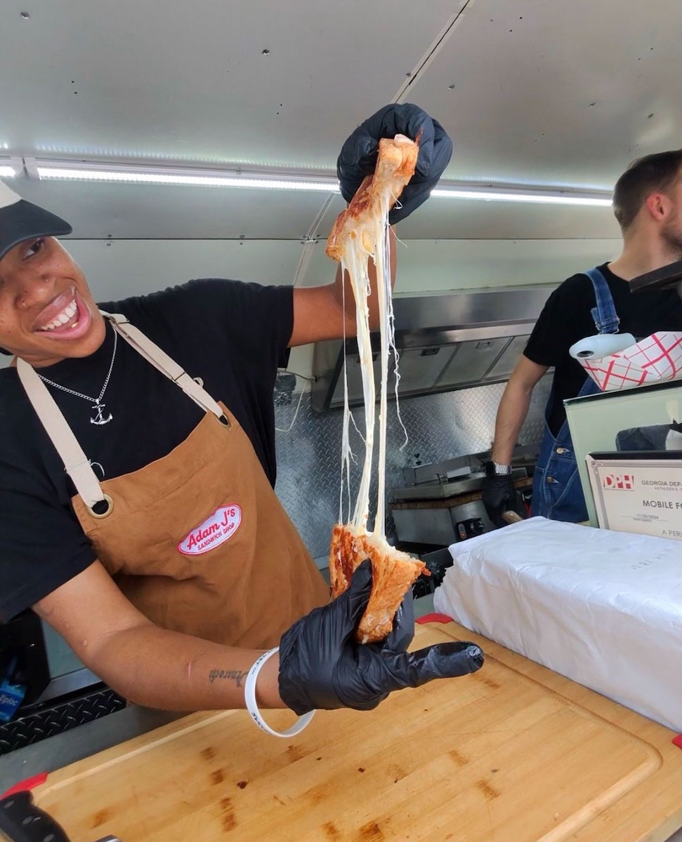 Located in a shipping container at Pittsburgh Yards, Adam J’s Grilled Cheese brings nostalgic comfort off the BeltLine