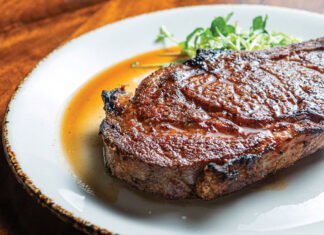 Atlanta’s 10 Best Steakhouses: Arnette’s Chop Shop A juicy steak on a plate
