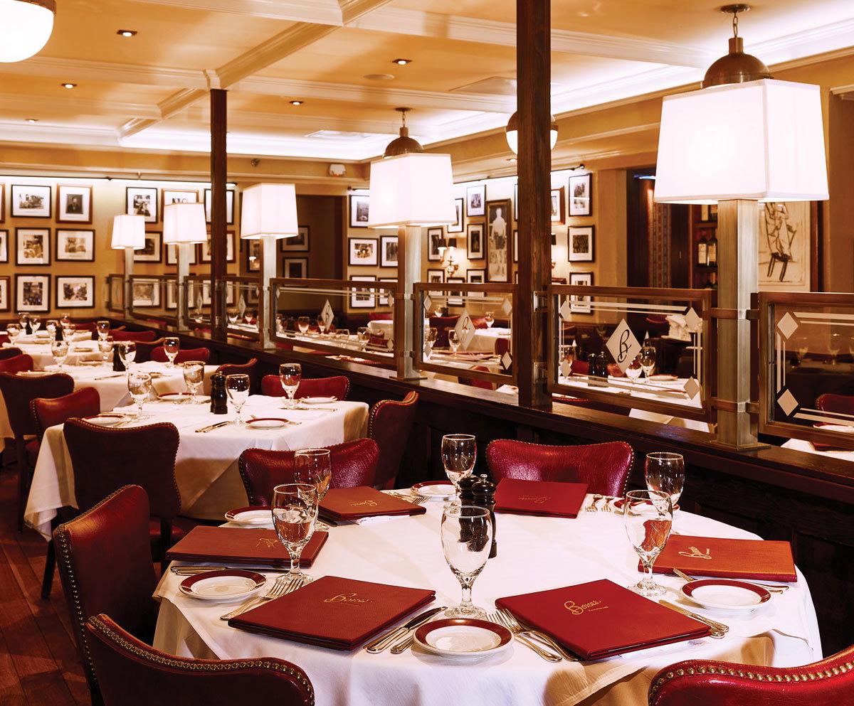 The interior of Bones Buckhead