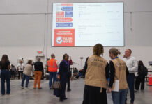 Votes are counted in Fulton County during the 2024 presidential election