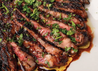 Atlanta’s 10 Best Steakhouses: KR SteakBar Strips of signature steak covered in cilantro