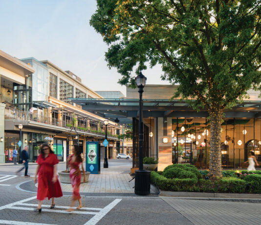Buckhead Village District’s explosion of new shops shows Atlanta is retail ready Communal areas like the Veranda atrium to support shopping and dining