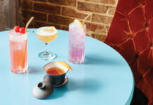 N/A options at Southern Belle and Georgia Boy: tropical Amoreena (in coupe), blueberry-tinged Purple Rain, China Town Tea, and Watermelon Sugar