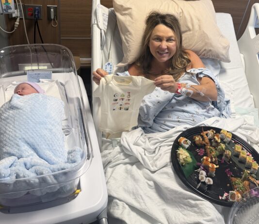 Nakato Japanese Restaurant is delivering sushi right to the hospital rooms of new moms